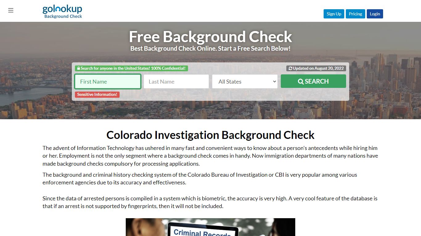 CBI Background Check, What is CBI Background Check